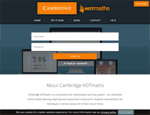 Tablet Screenshot of hotmaths.com.au